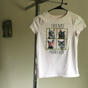 Girls Crazy 8 'Friends Purrever' Cat Top